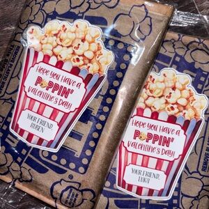 Valentine's Day Popcorn Bags